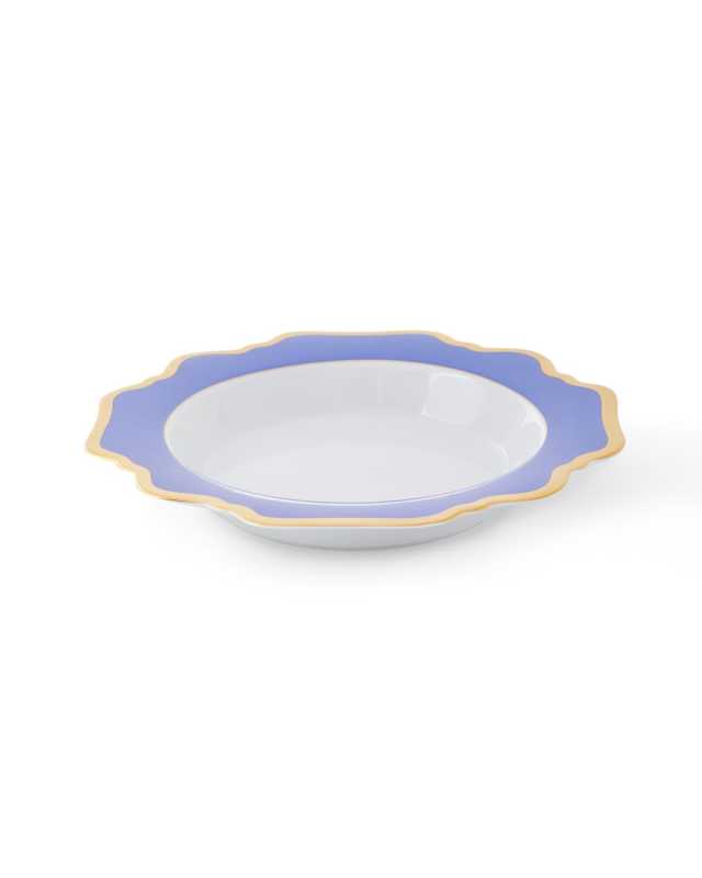 Indigo Rimmed Soup Bowl